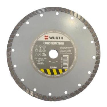 Imagem de Disco diamantado turbo 9 polegadas construção wurth