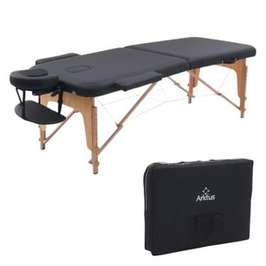 Imagem de Maca Portátil Premium, Divã Cama de Fisioterapia, Estética, Massoterapia, Massagem, Quiropraxia, Depilação, Tatuagem - Altura Ajustável + Bolsa de Transporte - Arktus