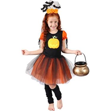 Imagem de Fantasia Abóbora Iluminada Menina - HALLOWEEN - QUIMERA KIDS Tamanho:1