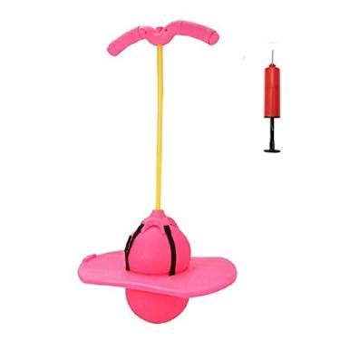 Imagem de BoterLun Pogo Ball with Handle, Pogo Stick Pogo Jumper for Kids Over Ages 6 and Adults with Pump and Strong Grip Deck to Exercise(Pink)
