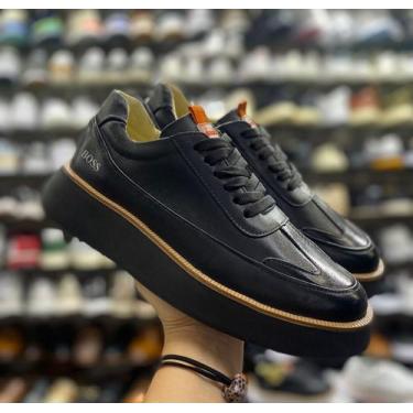 Imagem de Sapatênis HB Couro Legítimo Trilha Conforto Sofisticado Formal Casual 