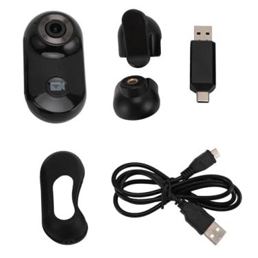 Imagem de Câmera de colarinho de gato 1080p HD Wireless Pet Camera com clipe traseiro de 170 graus Câmera de ação esportiva de lente ampla para gravação de vídeo externo