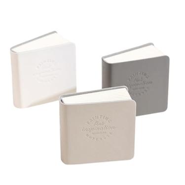 Imagem de Yjcnelcr 3 peças/conjunto de caderno de desenho quadrado em aquarela pequeno papel de desenho aquarela caderno de desenho