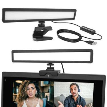 Imagem de Kit De Iluminação Para Webcam De Laptop Para Reuniões Zoom, Aulas Onli