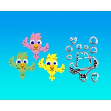 Imagem de Cortador Mundo Bita Pássaro Modular Tamanho 6cm