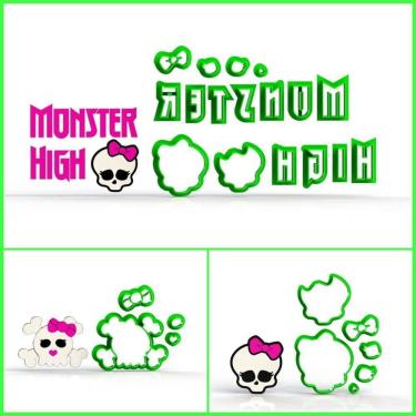 Imagem de Cortador Kit Monster High 3 Modelos Modulares Tamanho 7 Cm