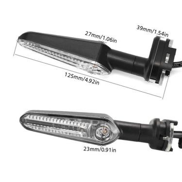 Imagem de Kit Com 4 Seta Luz De Sinalização De Volta Led Para Yamaha Mt07 Tracer 700 Xj6 Fz6 Mt09 900 Mt10 Quantidades 2 Unid
