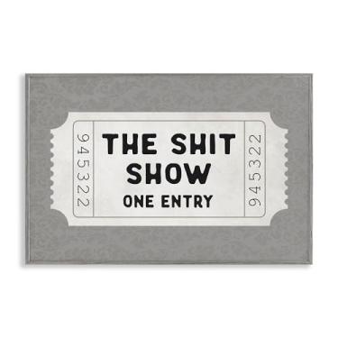 Imagem de Stupell Industries Sh*t Show Entry Ticket Gray Framed Giclee Art Design por Lettered and Lined, 16 x 24