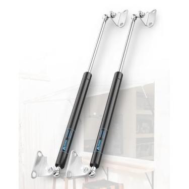 Imagem de Amortecedores de hélice de 50,8 cm, 36,3 kg, 50,8 cm, 356 N, molas a gás para suporte de elevação para trailer, barra, janela, balcão, porta, porta, caixa, tampa de bancada com suportes de montagem L, conjunto de 2 peças Arena