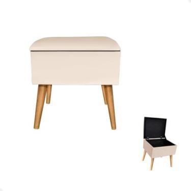 Imagem de Puff Baú para Quarto Sala Organizador Decoração Tecido Veludo Premium 