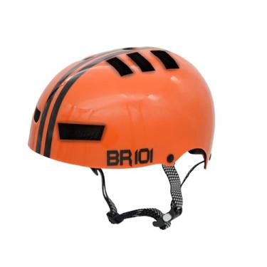 Imagem de Capacete Bike Patins Patinete bicicleta skate Urbano Profissional BR 101 (Laranja, GG - VESTE 61/62)