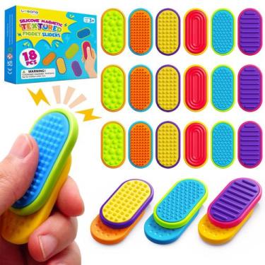 Imagem de Brinquedos sensoriais Fidget Magnet LESONG, pacote com 18 unidades par