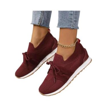 Imagem de Sapatilhas Casuais De Verão Para Mulheres plus Size, Respirável, Slip-