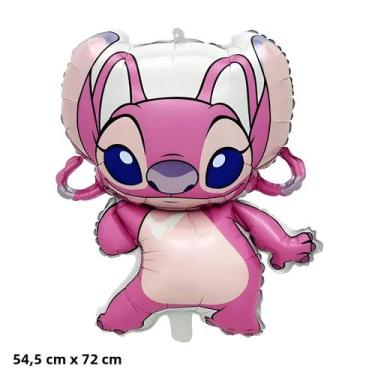 Imagem de Balão De Alumínio Baby Stitch Angel Da Disney, Decoração De Aniversári