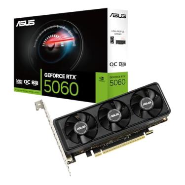 Imagem de Placa gráfica ASUS GeForce RTX 5060 LP BRK 8GB GDDR7 OC Edition (PCIe 5.0, 8GB GDDR7, HDMI/DP 2.1, design de perfil baixo, resistência à poeira IP5X)
