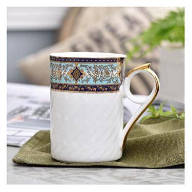 Imagem de GRFIT Caneca Bone China Caneca Masculina e Feminina Leite Café Casa Estilo Europeu Pequeno Copo de Água Luxo Caneca de Café para Escritório