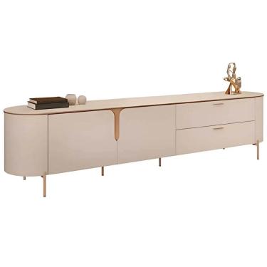 Imagem de Rack Celine para TV até 75 Polegadas 2 Portas 2 Gavetas DJ Cor Off White