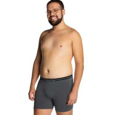 Imagem de Cueca Plus Size Boxer Seamless sem Costura de Microfibra Lupo, XG, Cin