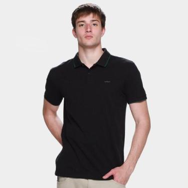 Imagem de Camisa Polo Colcci Casual Masculina, Preto, P