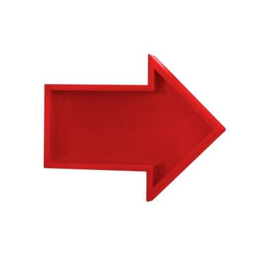 Imagem de Nicho Seta Vermelho Prateleira Decorativa Para Quarto Infantil Menina Menino Organizador Mobília Decor