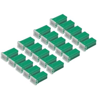 Imagem de Generic Fusíveis de micro cartucho 40A/FMM interno do motor fusíveis tipo caixa M para carro caminhão/metal plástico durável / 20 peças verde escuro