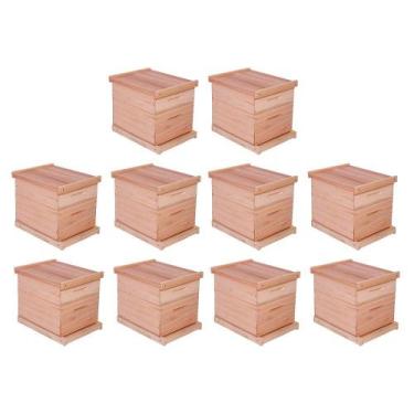 Imagem de Caixa de Abelha Padrão Langstroth Eucalipto KIT 10 UNIDADES - Beethove