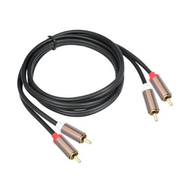 Imagem de Ysyqkn Cabo Auxiliar de áudio 2 RCA Macho para 2 RCA Macho, Estável, Leve, Multifuncional, Compacto E para Mesa de Som E Caixas de Som, 200cm