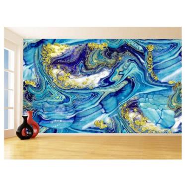 Imagem de Papel De Parede 3D Estilo Marmore Tintas Cores 3,5M Mbr132 - Você Deco