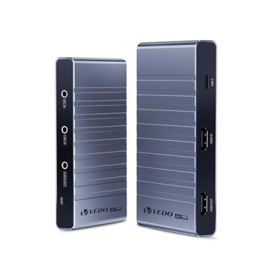 Imagem de VEDO Placa de Captura de Vídeo de Canal Duplo, Captura 4K 60Hz HDR e Saída Loop, Taxa de Atualização de 240Hz, Formato RGB24,Plug-and-Play para Jogos e Transmissões ao Vivo,Compatível com PC/Console