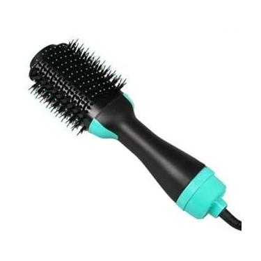 Imagem de Escova Secadora 110 Alisador Elétrica Escova de ar quente Modeladores de cabelo Com 3 Em1 (Azul Claro,220V)