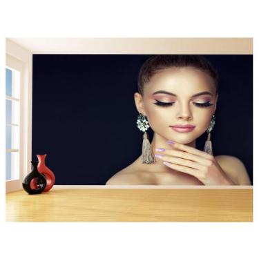 Imagem de Papel De Parede Salão De Beleza Maquiagem Make 3,5M Slb39 - Você Decor