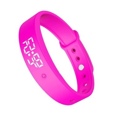 Imagem de Pulseira silenciosa com alarme vibratório – Lembrete de comprimidos com 3 alarmes – para crianças, adultos, homens, mulheres, adolescentes, cama de idosos, quarto, viagem, dormitório, fitness