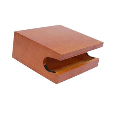 Imagem de KiBcsLic Suporte de Parede para Bicicletas, Suporte de Parede de Madeira para Bicicletas, Elegante E Fácil de Instalar para Uso Interno, Suporte de Armazenamen, Vermelho acastanhado