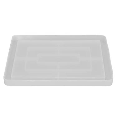 Imagem de Cuofyunl moldes de bandeja de silicone diy, durável, boa resiliência, molde de bandeja de rolo retangular para decoração de casa