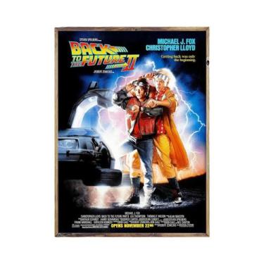 Imagem de Pôster De Filme Em Canvas Da Trilogia De Volta Para O Futuro, Arte De 