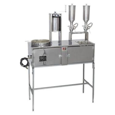 Imagem de Mesa de Churros com Fritadeira, Masseira Fuso + 2 Doceiras - R2