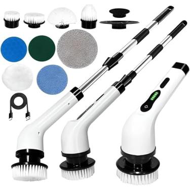 Imagem de Escova De Limpeza elétrico Ajustável Janela Banheiro e Cozinha 9 em 1 Recarregável -D10