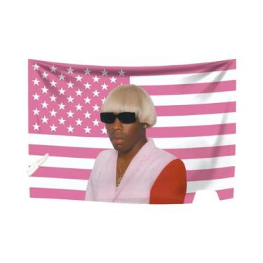 Imagem de Tapeçaria Da Bandeira Americana, Decoração De Parede Estética Do Rappe