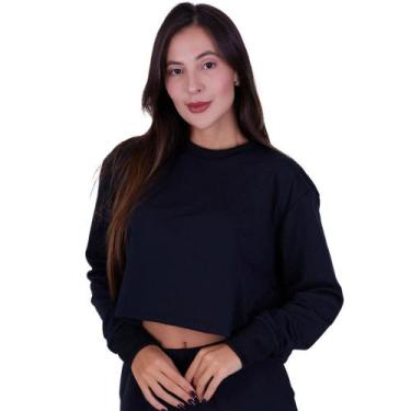Imagem de Blusa de Moletom Feminina de Inverno Manga Longa Moletinho - c12 SAMAN