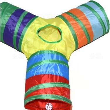 Imagem de Brinquedo Para Pets Túnel Labirinto Para Gatos Colorido Top(9-15)