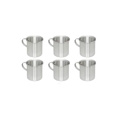 Imagem de Kit Caneca Reforçada de Alumínio para Escolas (6 Unid) 700ml