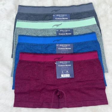 Imagem de Kit 4 Cuecas Boxer Zee Rucci Poliamida Sem Costura Original Cor:Grafit