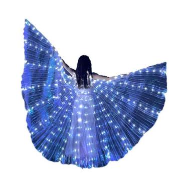 Imagem de Asas De Borboleta LED Brancas Para Dança Do Ventre, Fantasia De Anjo B