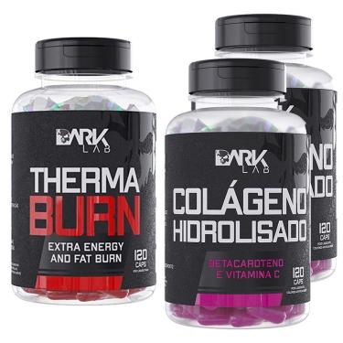 Imagem de Kit Colágeno + Therma Burn Termogênico (2 Colágeno + 1 Therma Burn) Dark Lab-Unissex