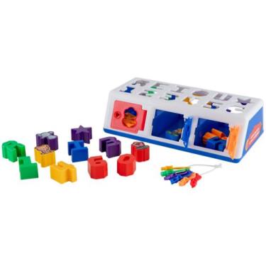 Imagem de Brinquedo Educativo Caixa Encaixa Letras e Números - Brinquedos Estrel