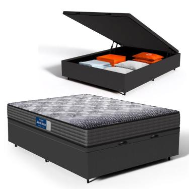 Imagem de Cama Box Baú com Colchão de Espuma D60 Double Face Guarda Costas Comfort Force Probel Casal 138cm