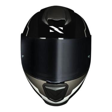 Imagem de CAPACETE NORISK FF802 RAZOR FULL PRETO/BRANCO MAIS VISEIRA FUMÊ-Unissex