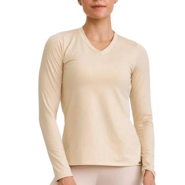 Imagem de Blusa Caju Brasil Térmica Gola V Feminina-Feminino