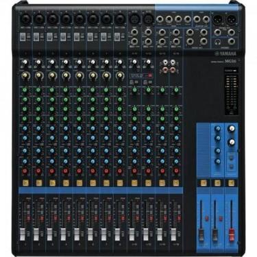Imagem de Mesa de Som Yamaha MG16 Analógica 16 Canais Bivolt Preta