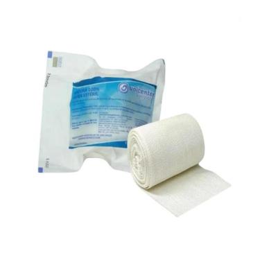 Imagem de ATADURA DE RAYON 7,5CM x 5M ESTERIL UNICENTER KIT COM 3 UNIDADES